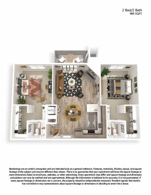 1 & 2Bedroom Apartments in Lakewood Vista at Trappers Glen